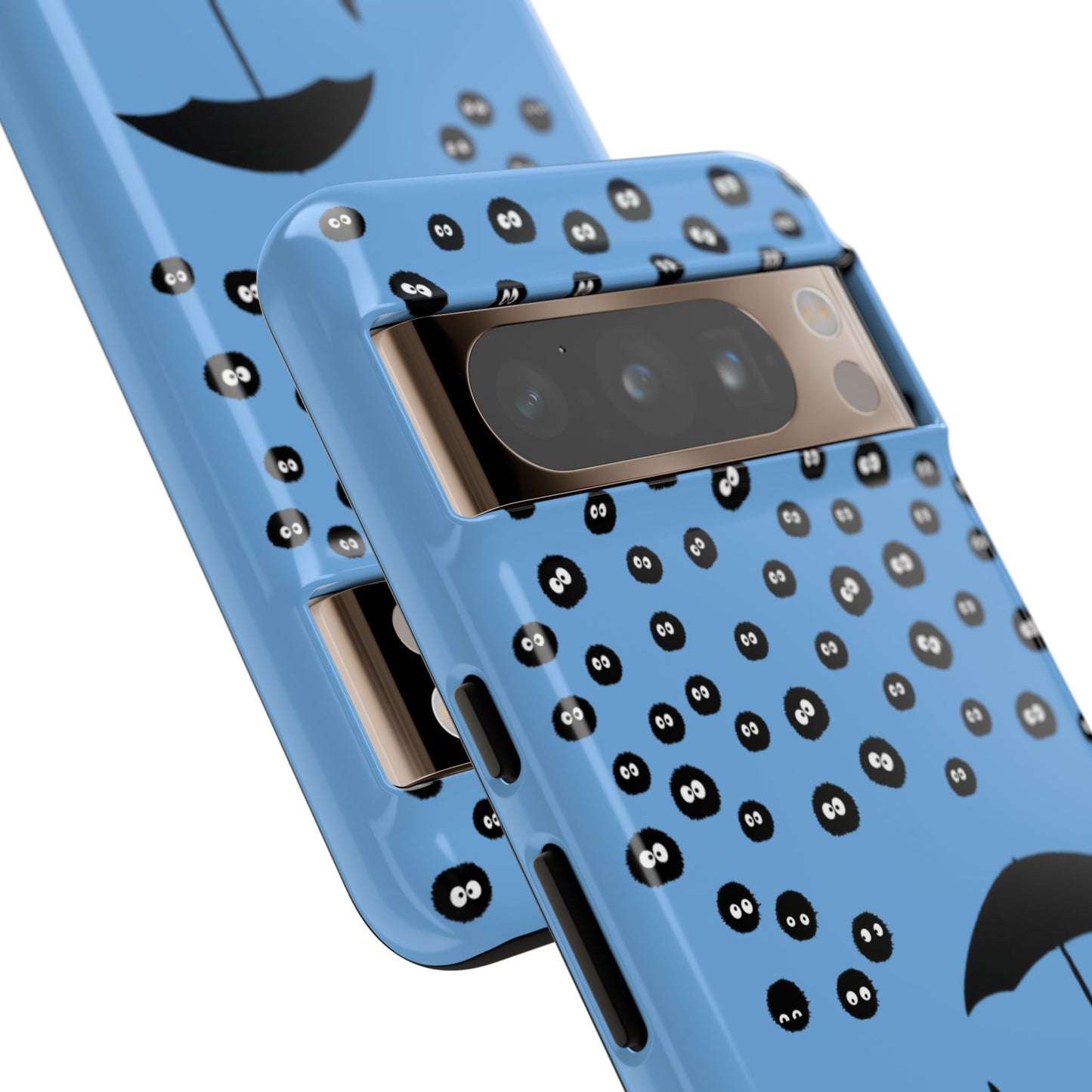 Totoro Umbrella Phone Case – Studio Ghibli-Inspired Totoro Soot Sprite Design
