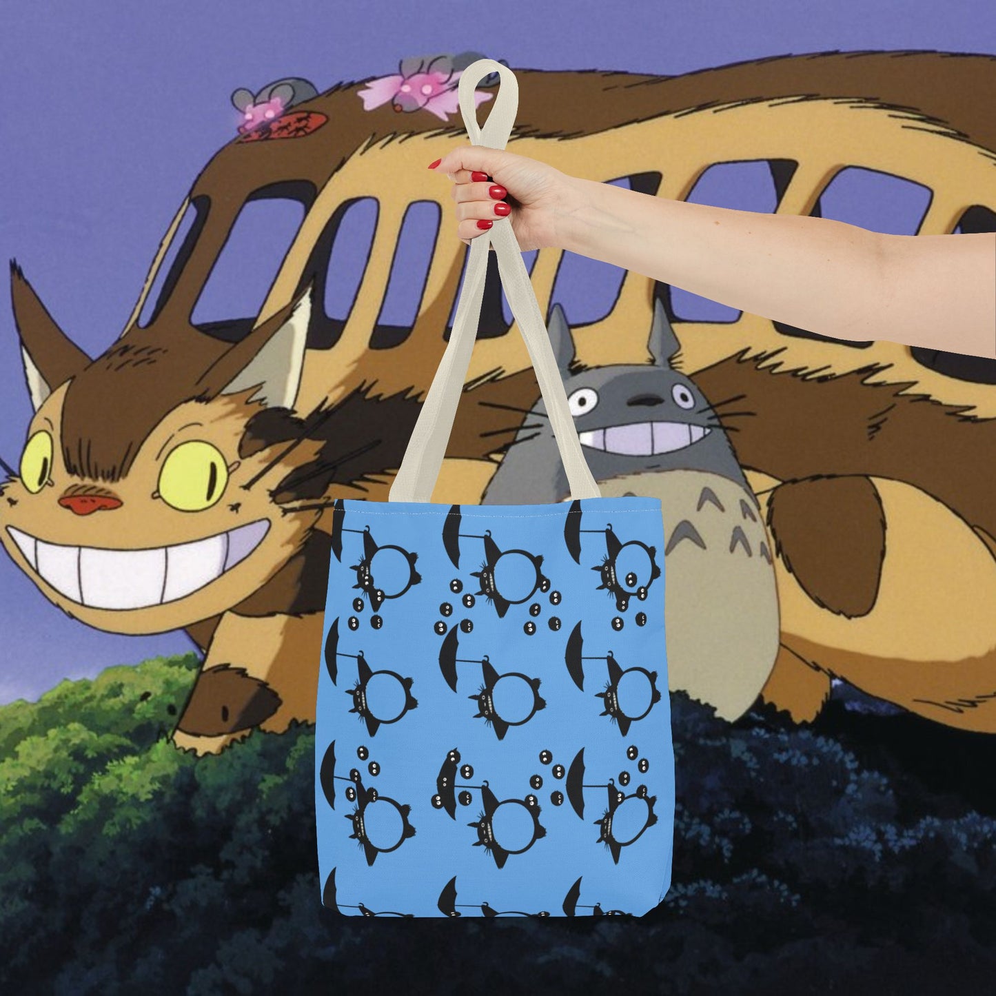 Studio Ghibli Totoro-Inspired Tote Bag — Cute Anime AOP Carryall