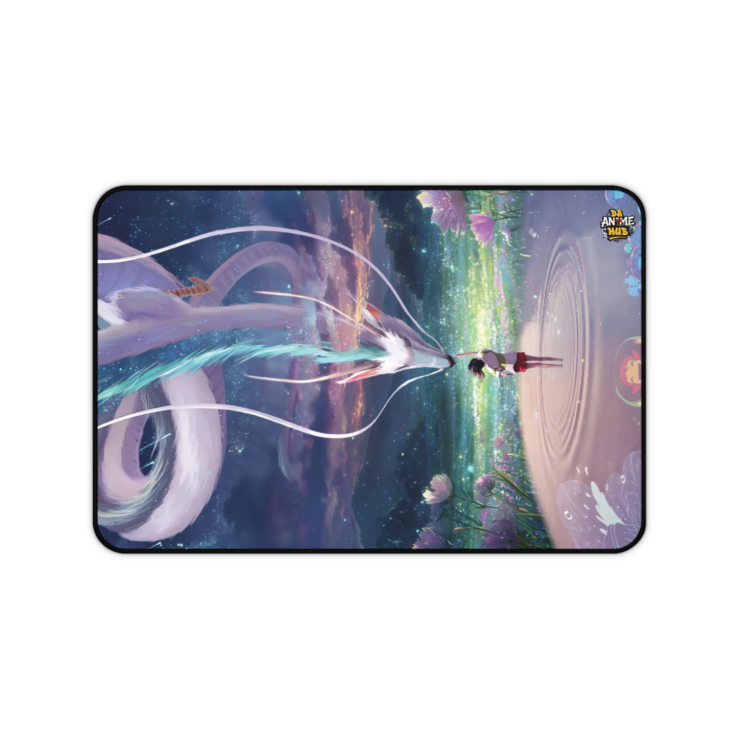 Ghibli-Inspired Desk Mat — Dreamy Haku & Chihiro Artwork