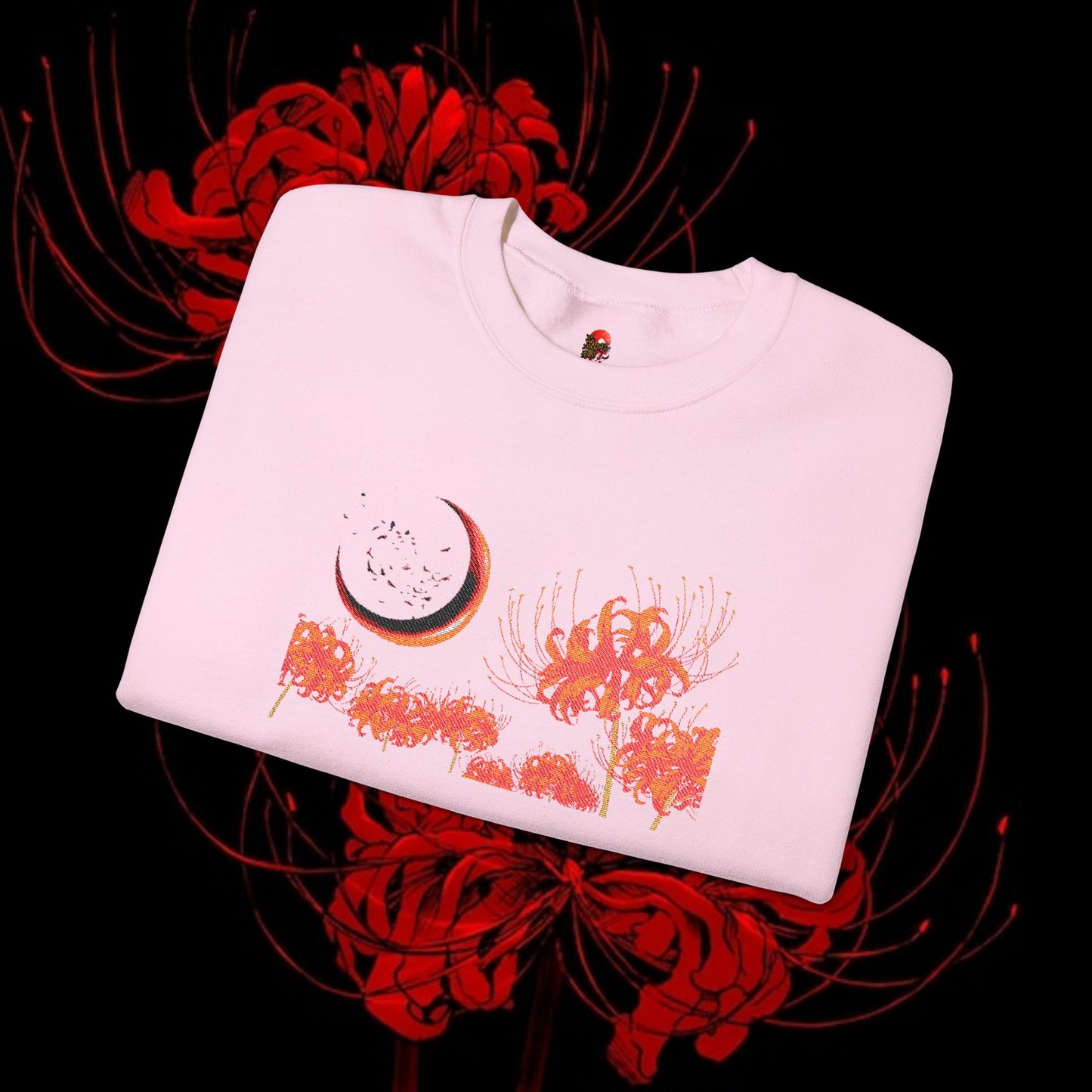 Tokyo Ghoul-Inspired Spider Lily Sweatshirt — Rize & Touka Anime Crewneck