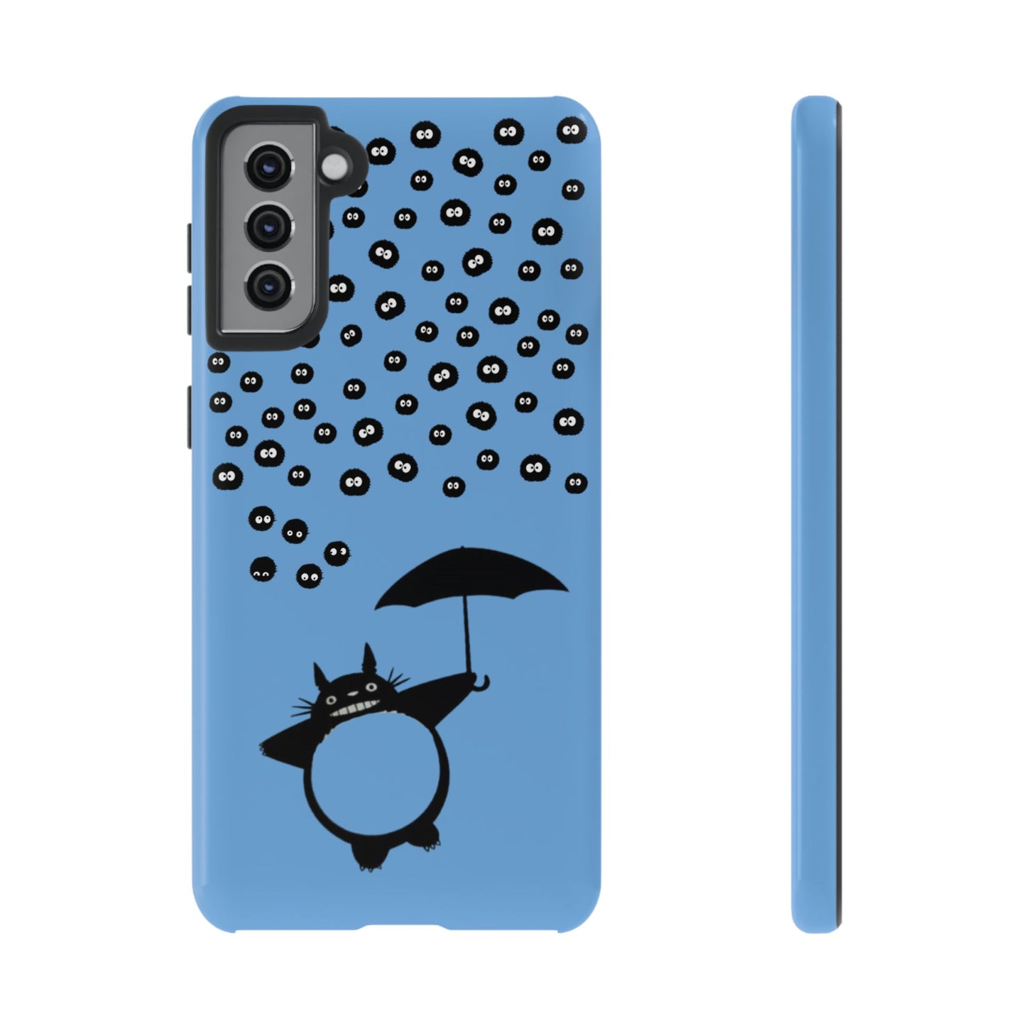 Totoro Umbrella Phone Case – Studio Ghibli-Inspired Totoro Soot Sprite Design