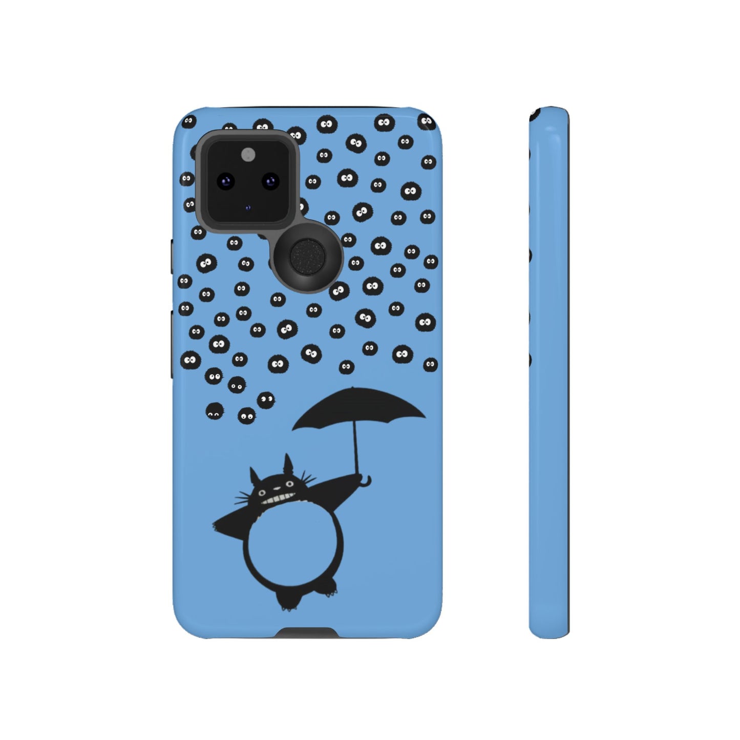 Totoro Umbrella Phone Case – Studio Ghibli-Inspired Totoro Soot Sprite Design