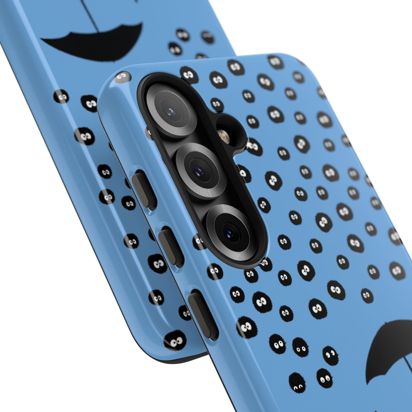Totoro Umbrella Phone Case – Studio Ghibli-Inspired Totoro Soot Sprite Design