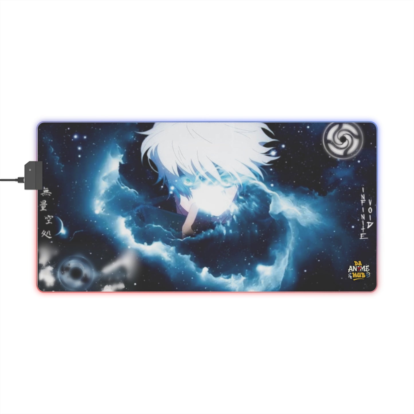 LED Gaming Mouse Pad — Infinite Void x Da Animehub Domain Expansion Design