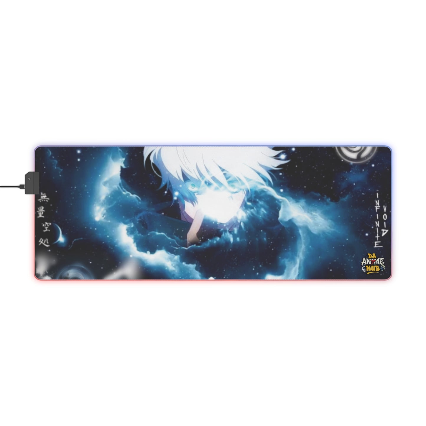 LED Gaming Mouse Pad — Infinite Void x Da Animehub Domain Expansion Design