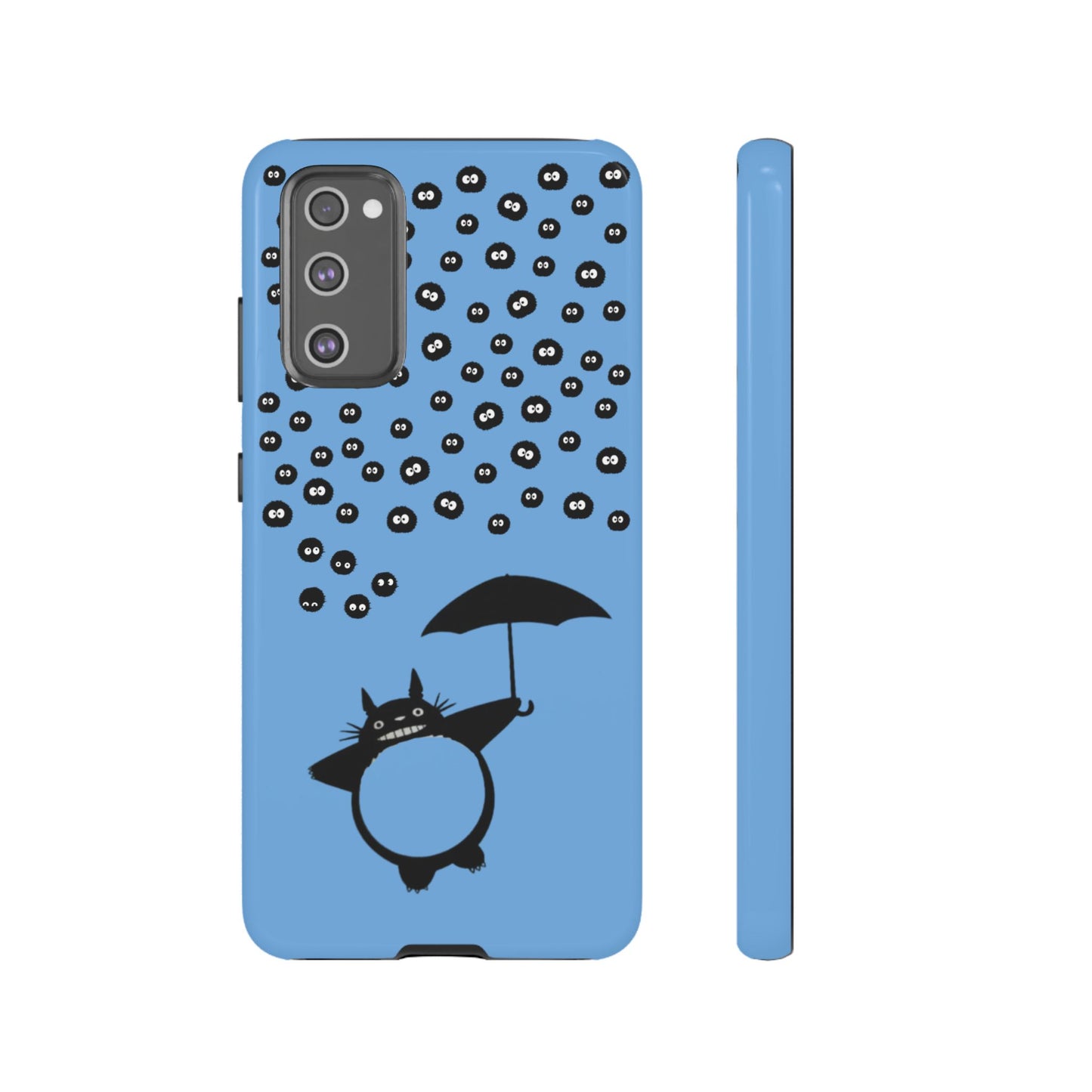 Totoro Umbrella Phone Case – Studio Ghibli-Inspired Totoro Soot Sprite Design