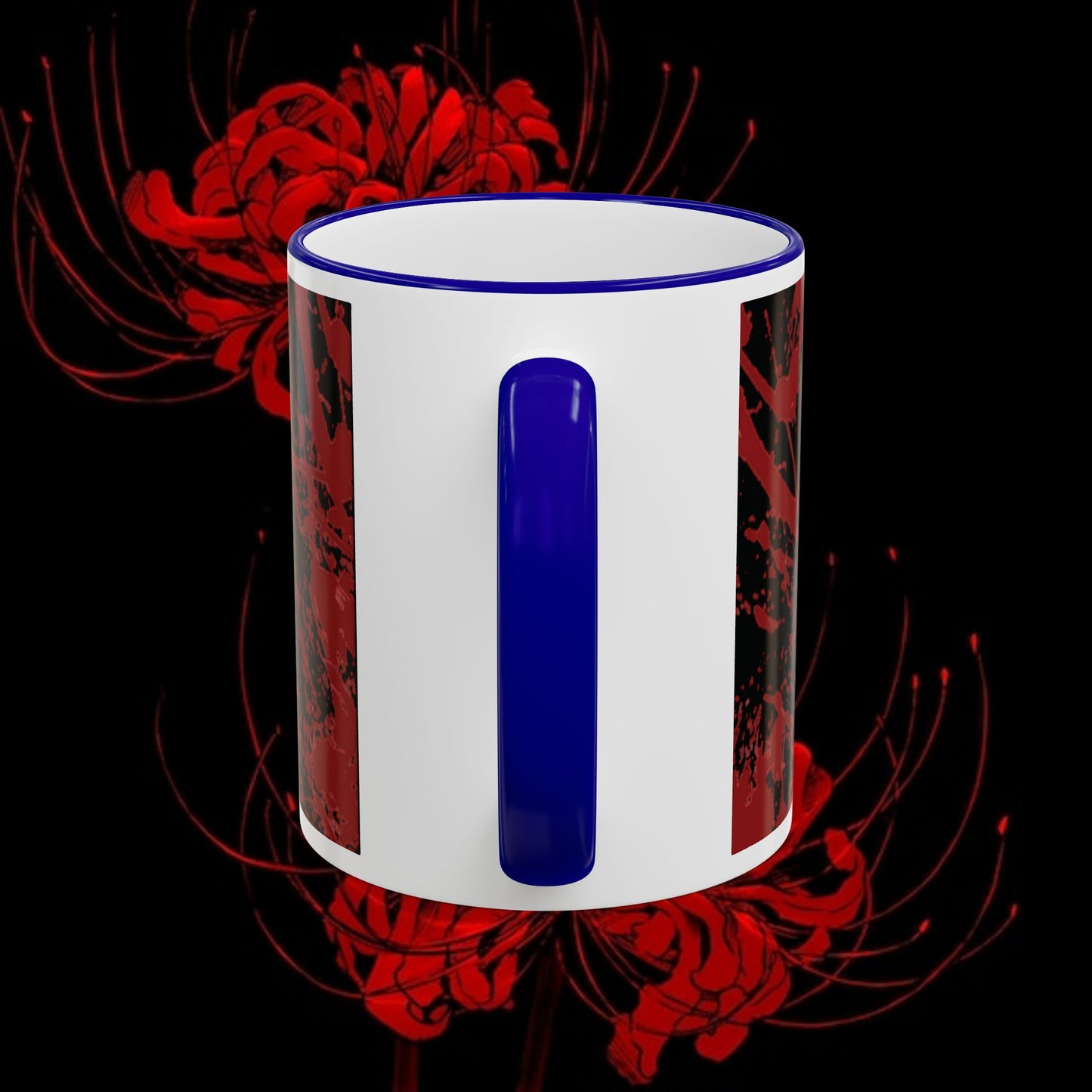 Tokyo Ghoul Inspired Accent Rim & Handle Mug — Anime Coffee Cup (11oz/15oz)