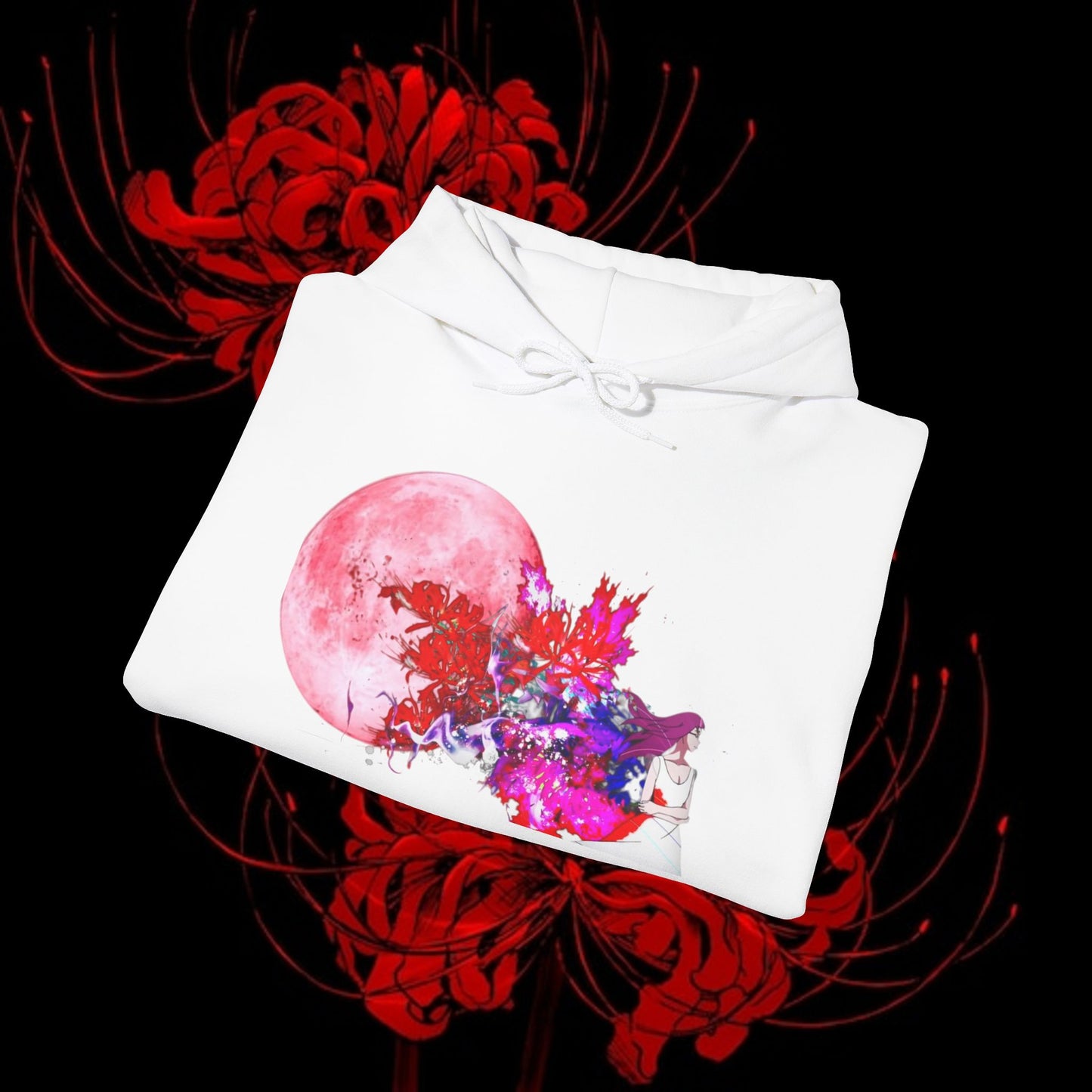 Kaneki's Duality Hoodie — Rize & Touka Red Spider Lily Sweatshirt