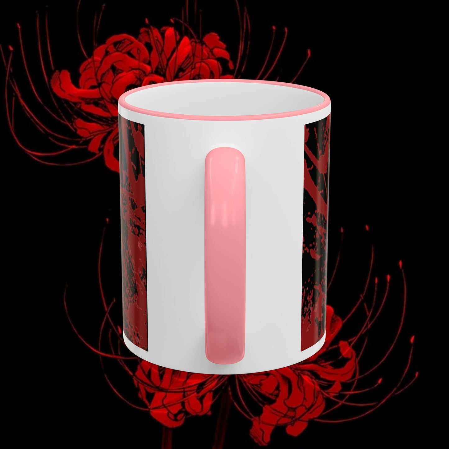 Tokyo Ghoul Inspired Accent Rim & Handle Mug — Anime Coffee Cup (11oz/15oz)