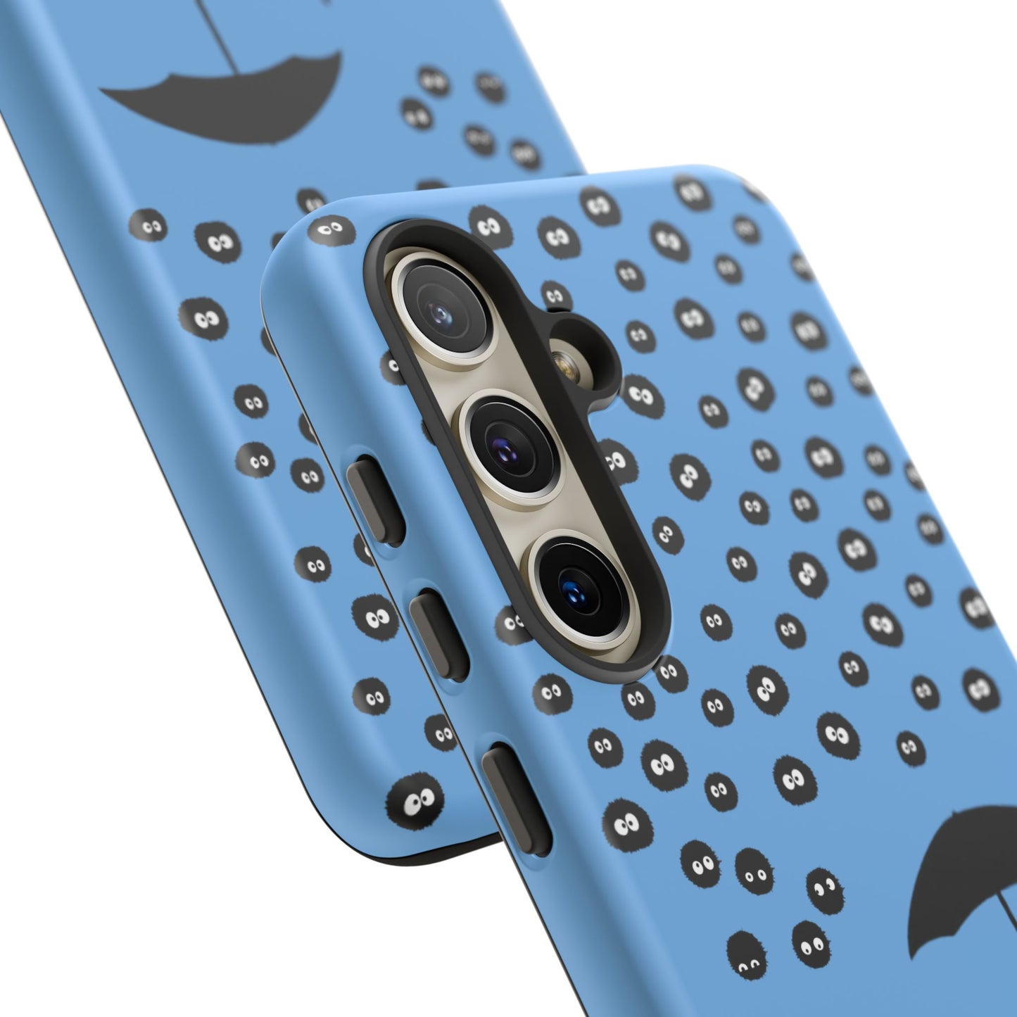 Totoro Umbrella Phone Case – Studio Ghibli-Inspired Totoro Soot Sprite Design
