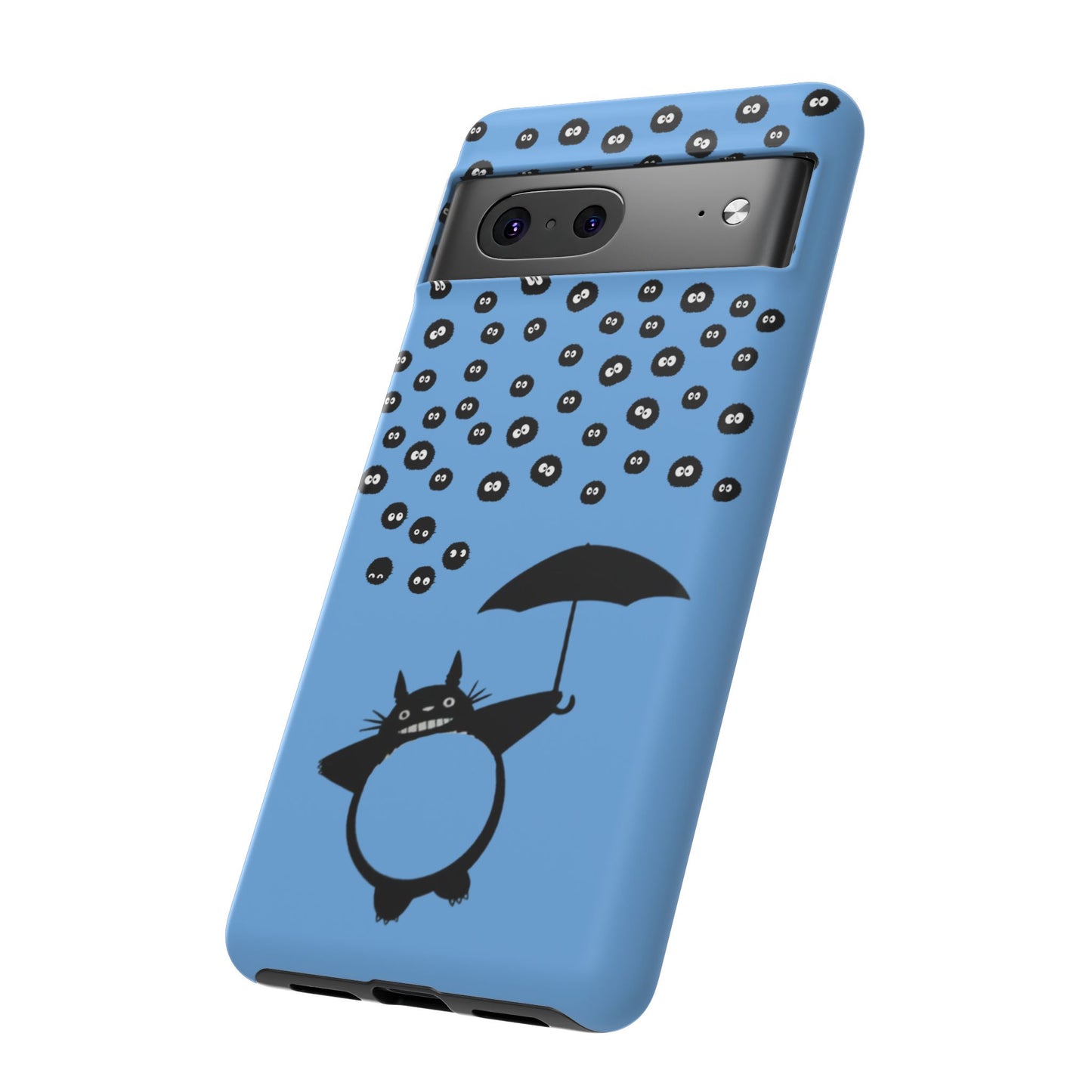 Totoro Umbrella Phone Case – Studio Ghibli-Inspired Totoro Soot Sprite Design