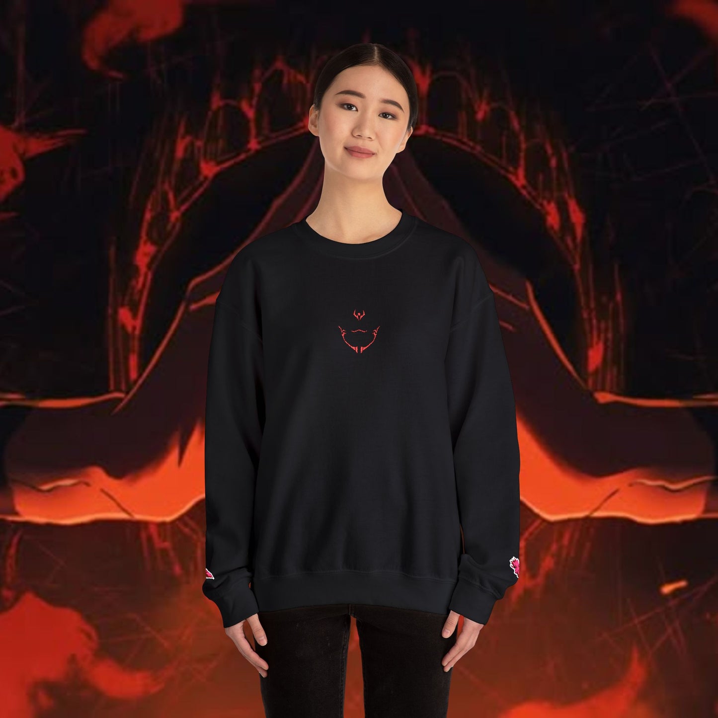 King of Curses Embroidered Crewneck Sweatshirt