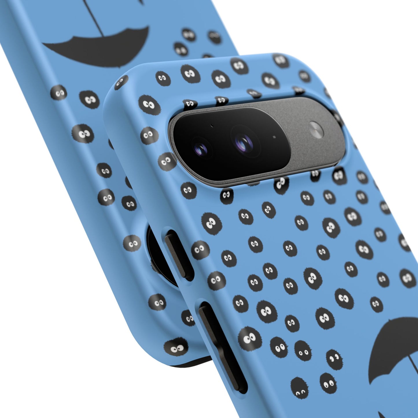 Totoro Umbrella Phone Case – Studio Ghibli-Inspired Totoro Soot Sprite Design