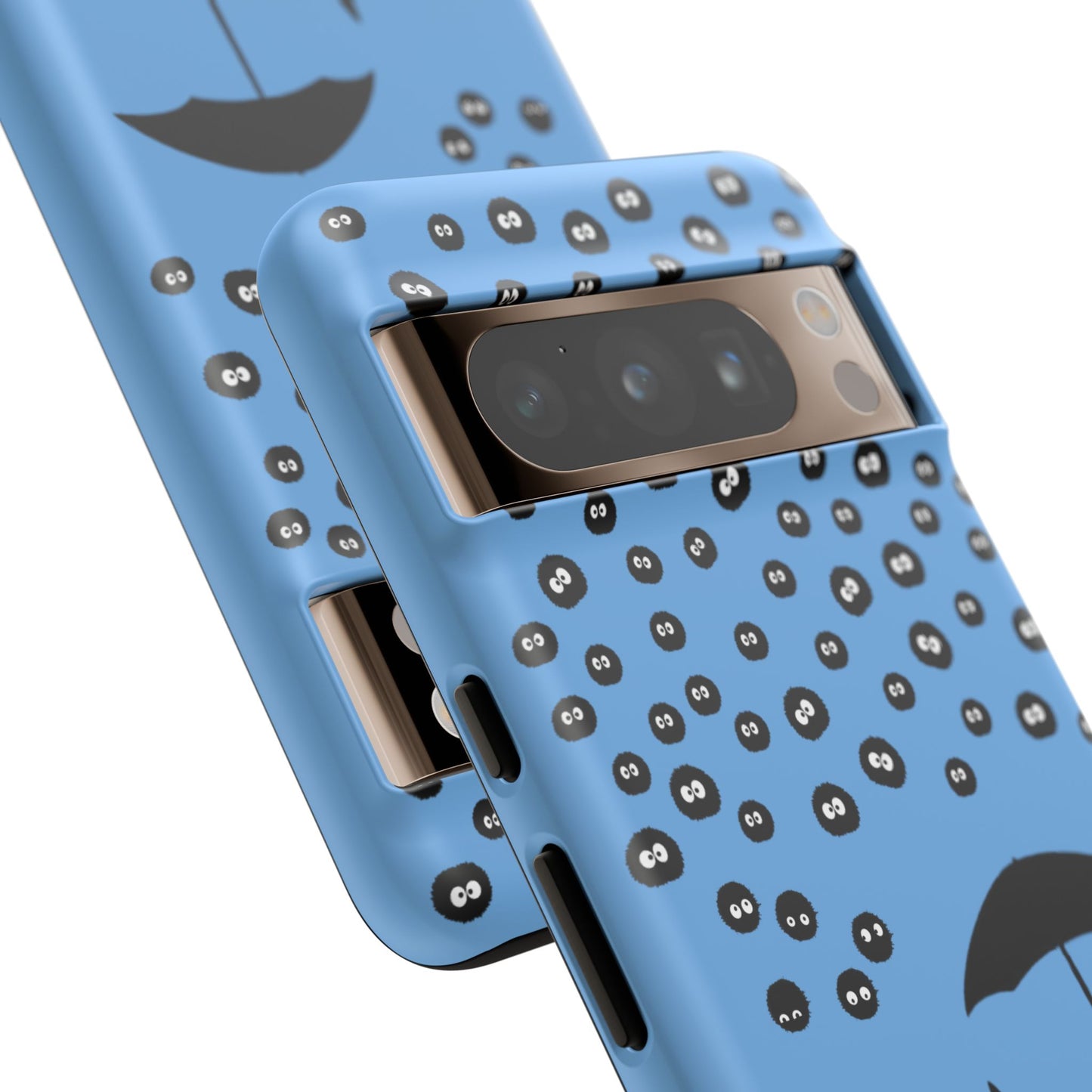 Totoro Umbrella Phone Case – Studio Ghibli-Inspired Totoro Soot Sprite Design